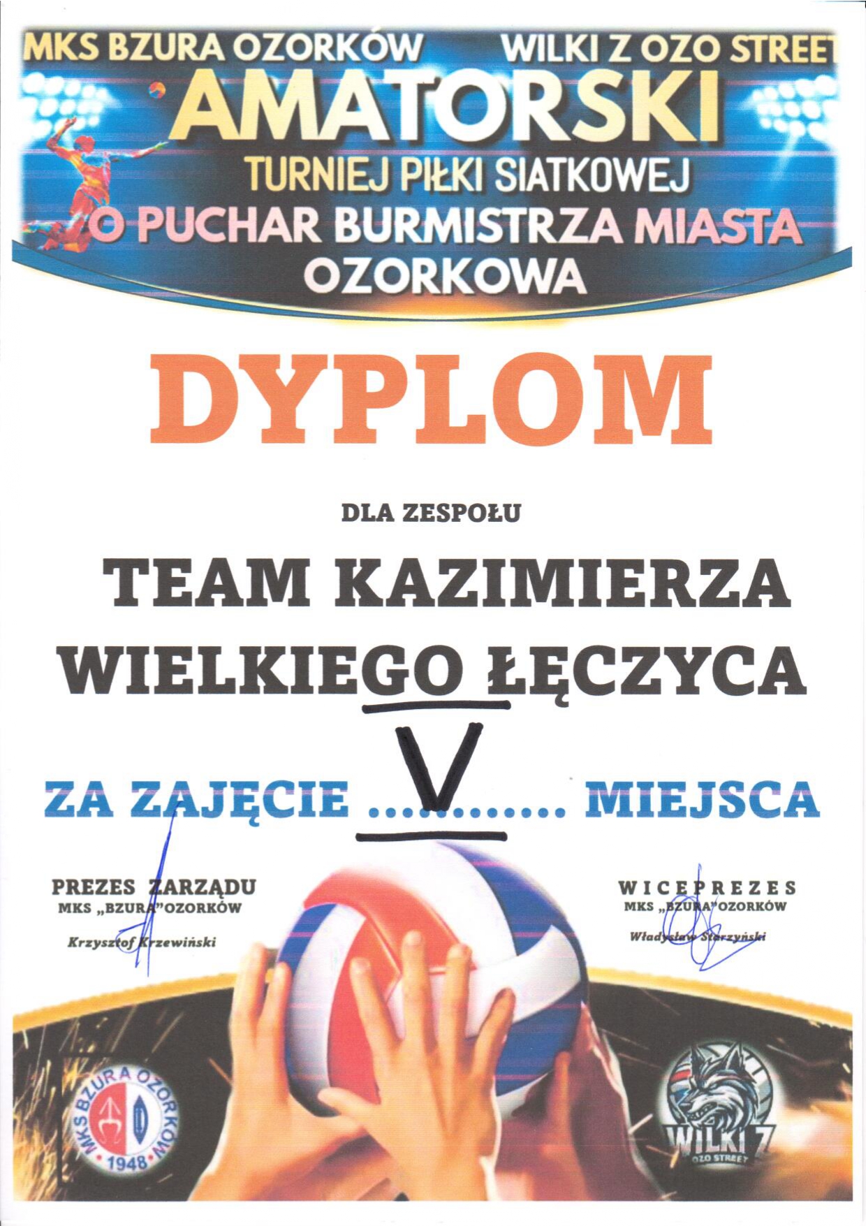 Dyplom Ozorkow
